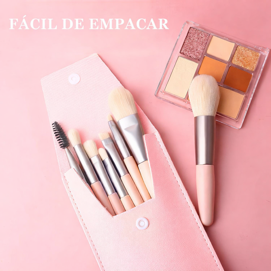 8 Piezas Brochas De Maquillaje