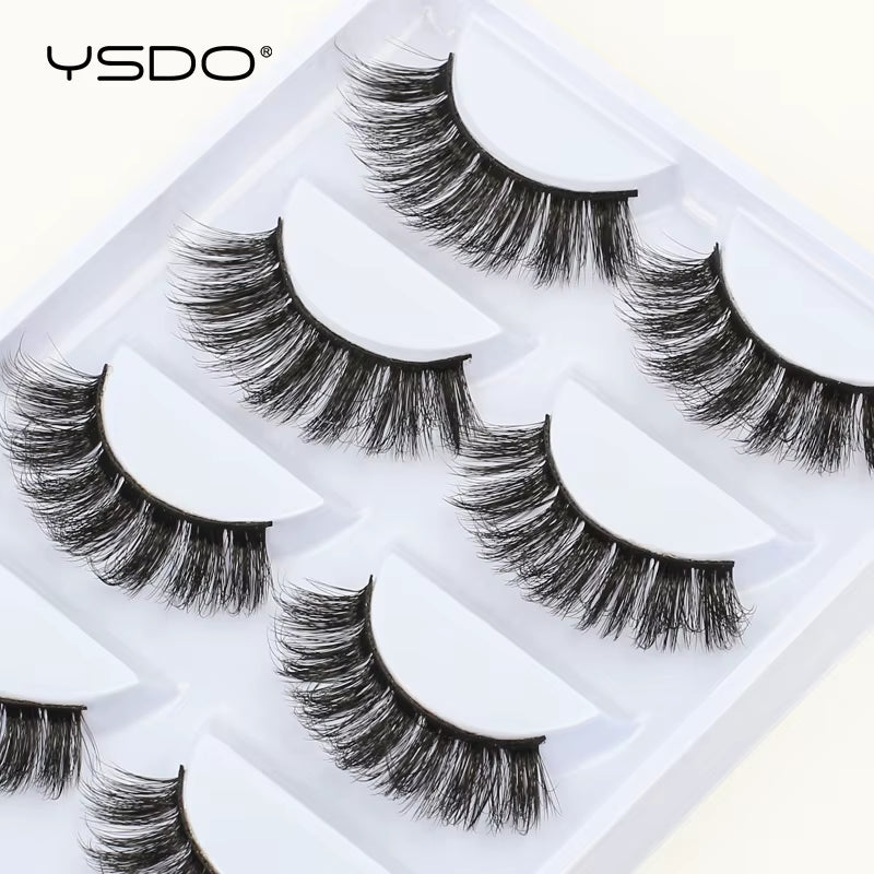 5 Pairs Eyelashes 3D Mink Lashes Eyelash Extension Natural False Eyelashes Volume Lashes Maquillaje Mink Eyelashes Makeup Cilios