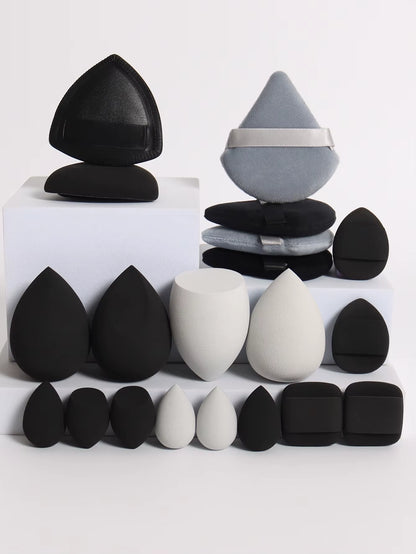 20 Pcs Pink Makeup Sponge and Makeup Puff Set Suitable for Face Cream and Powder Concealer Powder Makeup Machine