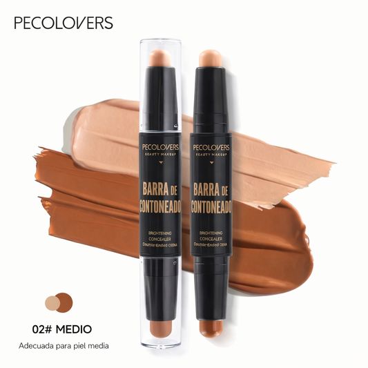Corrector facial y bronceador para contorno de la cara
