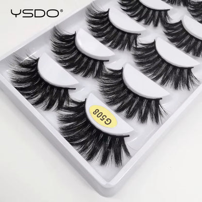 5 Pairs Eyelashes 3D Mink Lashes Eyelash Extension Natural False Eyelashes Volume Lashes Maquillaje Mink Eyelashes Makeup Cilios