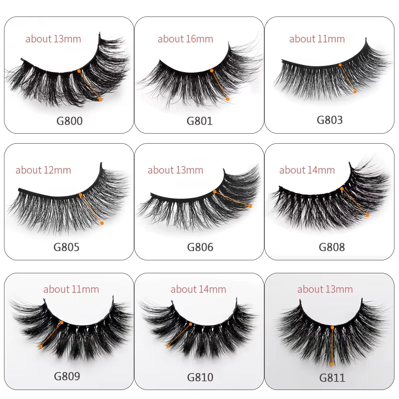 5 Pairs Eyelashes 3D Mink Lashes Eyelash Extension Natural False Eyelashes Volume Lashes Maquillaje Mink Eyelashes Makeup Cilios