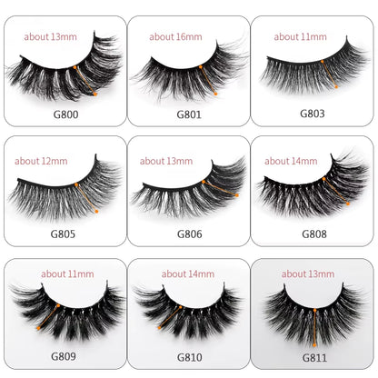 5 Pairs Eyelashes 3D Mink Lashes Eyelash Extension Natural False Eyelashes Volume Lashes Maquillaje Mink Eyelashes Makeup Cilios